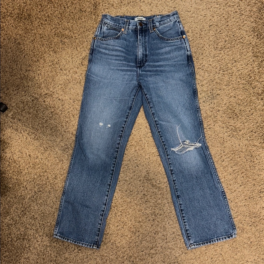 Wrangler Blue Straight Leg Jeans